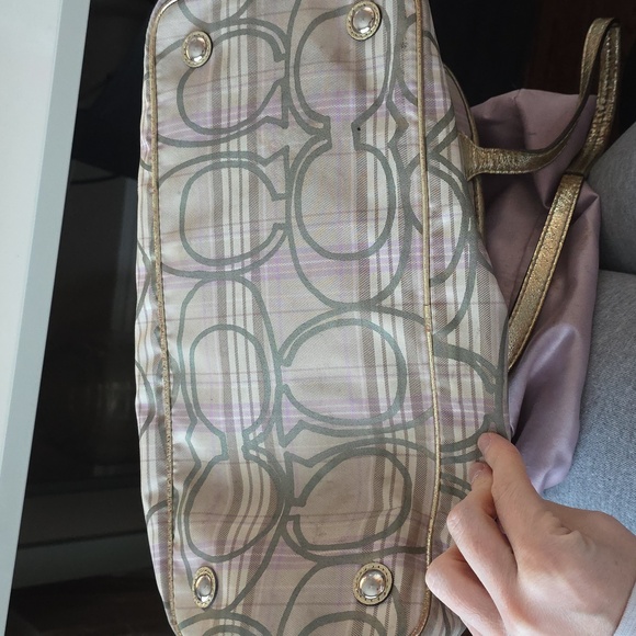 Coach Vintage Multicolor Plaid With Middle Pocket Kisslock Closure - Picture 16 of 16